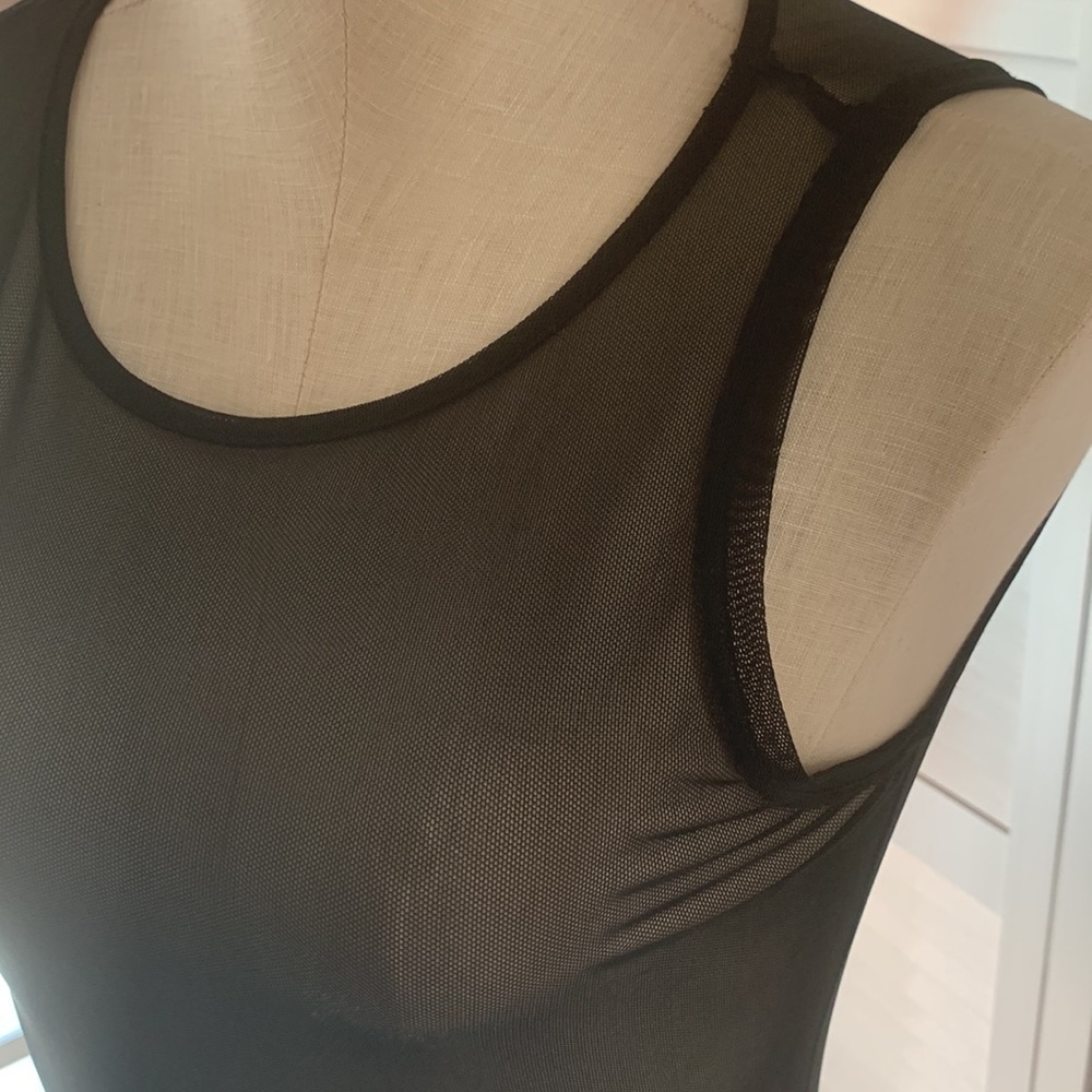 AQUA Size L, Lingerie, Lace, Black, Sheer, Bodysuit, Mesh, Soft. - Picture 2 of 8